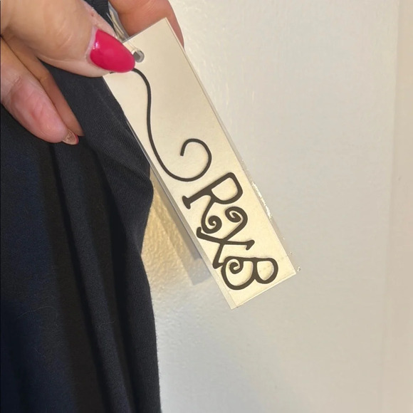 RXB Black and White Embroidered Tank Top - Picture 5 of 6